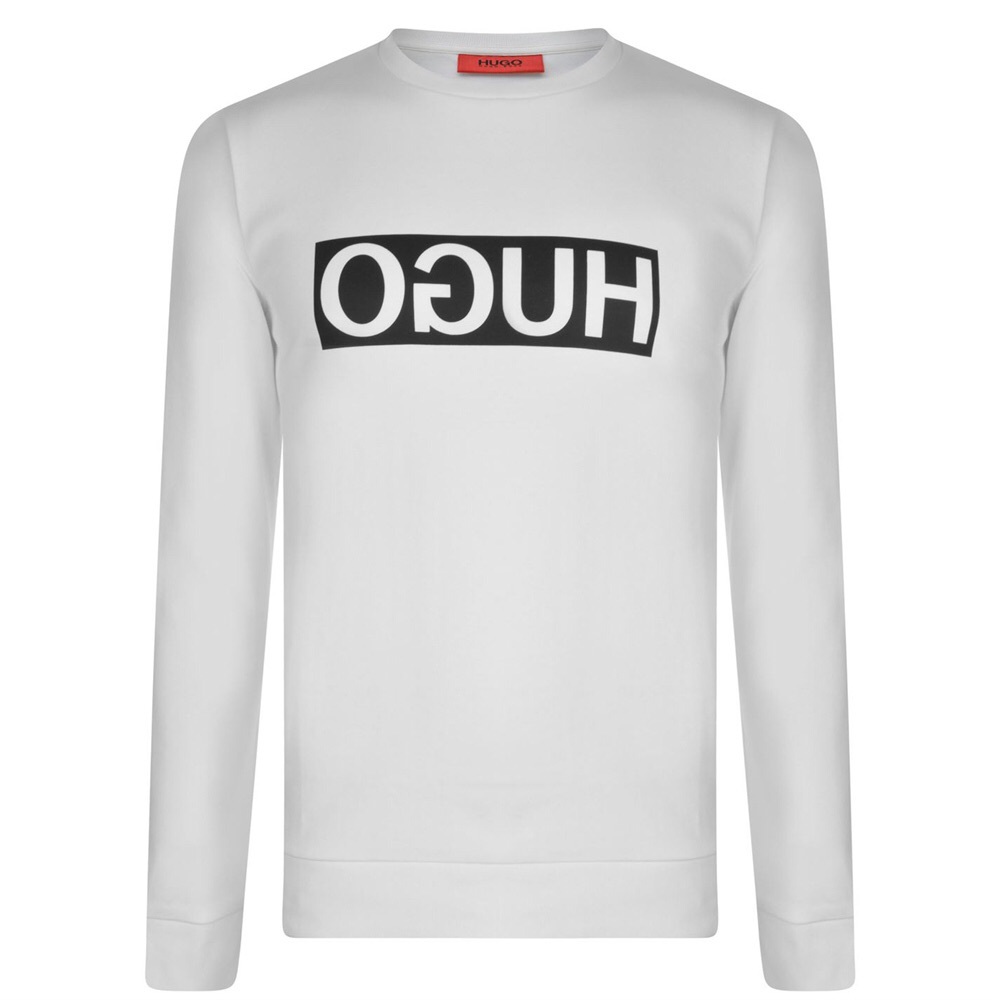 Men’s Hugo Dicago Crewneck Sweatshirt in White